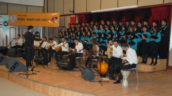 Güzel Sanatlar Lisesi tarafından Türk Halk Müziği Konseri verildi