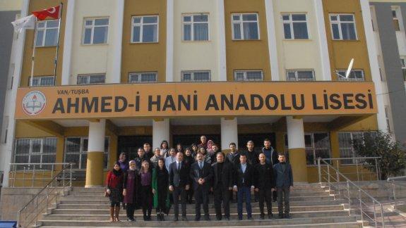 İlçe Müdürümüz Ceylani, Ahmed-i Hani Anadolu lisesine ziyarette bulundu