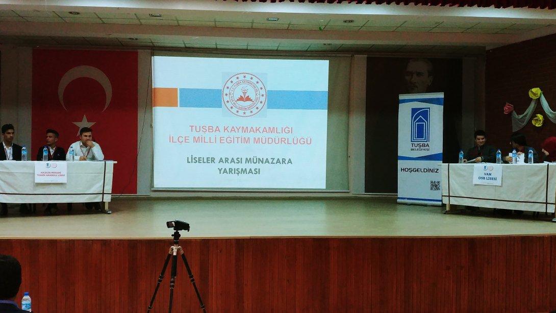 Geleneksel 3.Tuşba´da Fikirler Konuşuyor münazara yarışmasının son şampiyonu Kalecik Mesleki Teknik Anadolu lisesi oldu