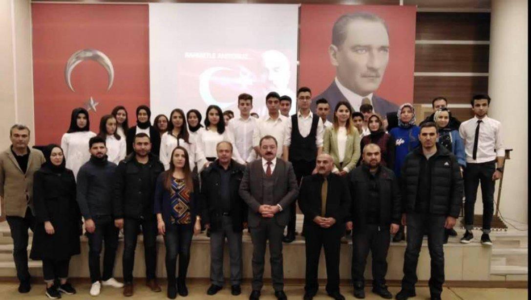 Münci İnci Mesleki ve Teknik Anadolu Lisesi tarafından Mehmet Akif Ersoy anıldı 