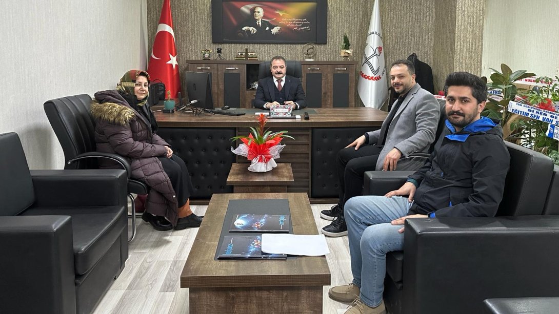 Habiboğlu Mehmet Kaya Özel Eğitim Meslek Okulundan İlçe Müdürümüze Hayırlı Olsun Ziyareti