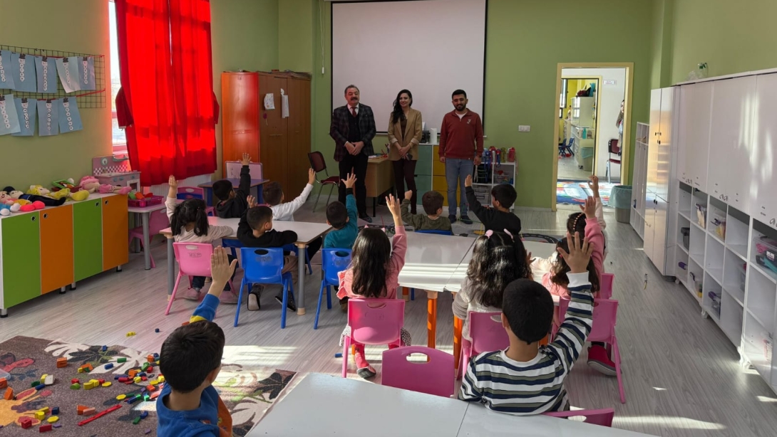 İlçe Müdürümüz Ceylani'den Anaokullarına ziyaret